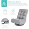 Best Choice Products Folding Floor Gaming Chair for Home, Office w/ 360-Degree Swivel, 4 Positions
